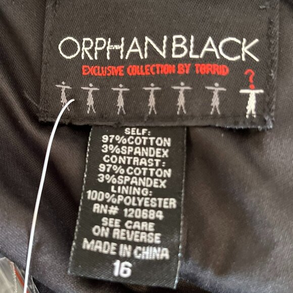 Orphanblack Torrid Black/White Plaid Retro Rockabilly Swing Dress Sz 16 - Picture 13 of 13